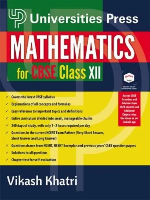 Matematika a Cbse XII. osztály számára - Mathematics for Cbse Class XII