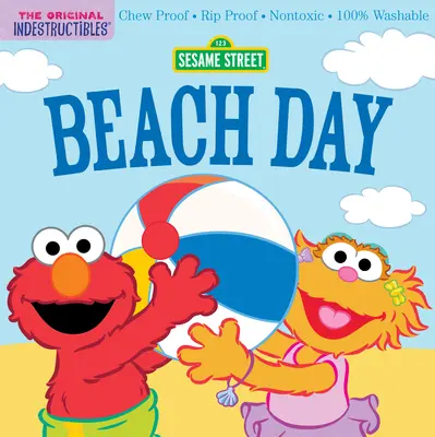 Elpusztíthatatlanok: Szezám utca: Samees Samees: Beach Day: Beach Day: Rágásbiztos - Szakadásbiztos - Nem mérgező - 100%-ban mosható - Indestructibles: Sesame Street: Beach Day: Chew Proof - Rip Proof - Nontoxic - 100% Washable