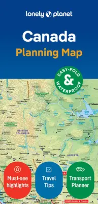 Lonely Planet Kanada tervezési térkép - Lonely Planet Canada Planning Map