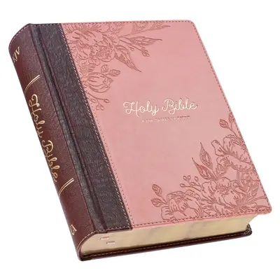 KJV Szent Biblia, jegyzetelős Biblia, műbőr keményfedeles - King James Version, barna/rózsaszín - KJV Holy Bible, Note-Taking Bible, Faux Leather Hardcover - King James Version, Brown/Pink