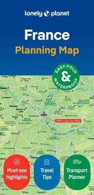 Lonely Planet Franciaország tervezési térkép - Lonely Planet France Planning Map