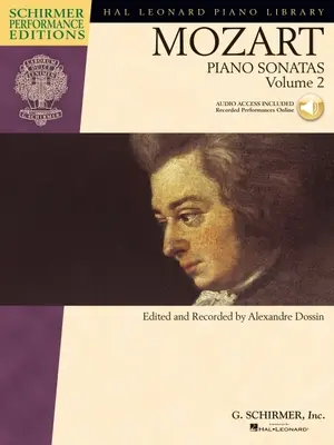 Mozart zongoraszonáták, 2. kötet - Schirmer előadási kiadások felvett előadásokkal - Mozart Piano Sonatas, Volume 2 - Schirmer Performance Editions with Recorded Performances