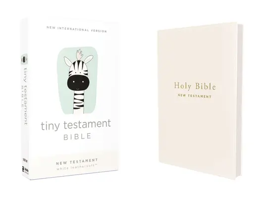 Niv, Kis Testamentum Biblia, Újszövetség, bőrpuha, fehér, Comfort Print - Niv, Tiny Testament Bible, New Testament, Leathersoft, White, Comfort Print