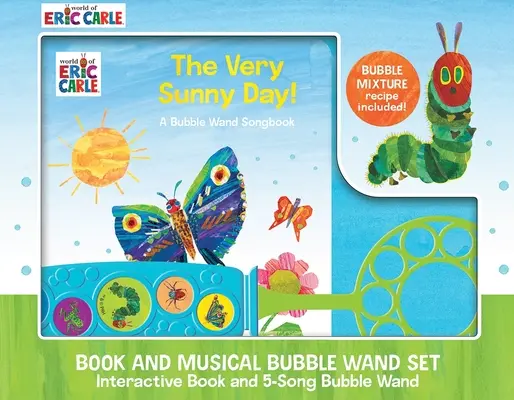 Eric Carl Bubble Wand Songbook Very Sunny Day hangoskönyv készlet - Eric Carl Bubble Wand Songbook Very Sunny Day Sound Book Set