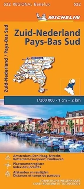 Hollandia Dél - Michelin regionális térkép 532 - Netherlands South - Michelin Regional Map 532