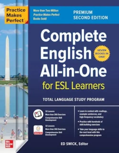 Gyakorlat teszi tökéletessé: Teljes körű angol nyelvtanulás az ESL tanulók számára, prémium második kiadás - Practice Makes Perfect: Complete English All-In-One for ESL Learners, Premium Second Edition