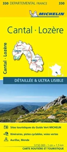 Cantal, Lozire - Michelin helyi térkép 330 - Cantal, Lozire - Michelin Local Map 330