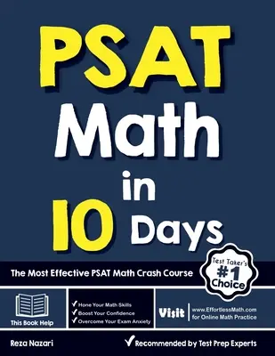 PSAT Math in 10 Days (PSAT matematika 10 nap alatt): A leghatékonyabb PSAT matematikai gyorstalpaló tanfolyam - PSAT Math in 10 Days: The Most Effective PSAT Math Crash Course