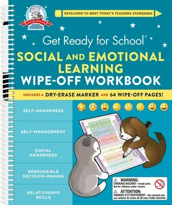 Készülj fel az iskolára! Social and Emotional Learning Wipe-Off Workbook (Szociális és érzelmi tanulás tördelési munkafüzet) - Get Ready for School: Social and Emotional Learning Wipe-Off Workbook