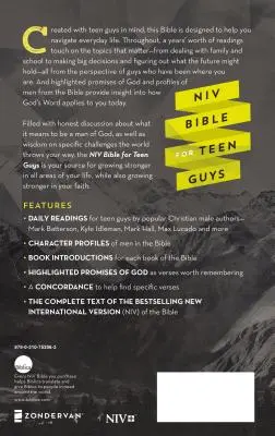 NIV Biblia tizenéves fiúknak, keményfedeles: Building Faith, Wisdom and Strength - NIV Bible for Teen Guys, Hardcover: Building Faith, Wisdom and Strength