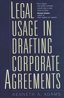 Právní použití při přípravě podnikových smluv - Legal Usage in Drafting Corporate Agreements