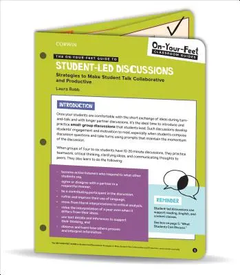 Az On-Your-Feet Guide to Student-Led Discussions: Stratégiák a diákbeszélgetések együttműködővé és produktívvá tételéhez - The On-Your-Feet Guide to Student-Led Discussions: Strategies to Make Student Talk Collaborative and Productive