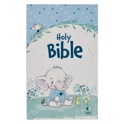 NLT Keepsake Holy Bible for Baby Boys Baptist Húsvét, New Living Translation, Blue - NLT Keepsake Holy Bible for Baby Boys Baptism Easter, New Living Translation, Blue