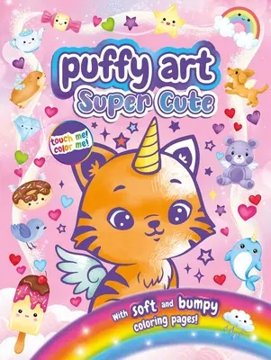 Szuper aranyos puffos művészet: Touch and Feel Coloring Book - Super Cute Puffy Art: Touch and Feel Coloring Book