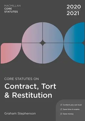 Szerződés, kártérítési és kártérítési alapszabályok 2020-21 - Core Statutes on Contract, Tort & Restitution 2020-21