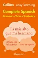 Easy Learning Spanish Complete Grammar, Verbs and Vocabulary (3 könyv 1 könyvben) - Megbízható segítség a tanuláshoz - Easy Learning Spanish Complete Grammar, Verbs and Vocabulary (3 books in 1) - Trusted Support for Learning