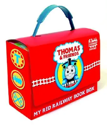 Thomas és barátai: My Red Railway Book Box (Thomas & Friends): És a kék vonat, zöld vonat - Thomas and Friends: My Red Railway Book Box (Thomas & Friends): Go, Train, Go!; Stop, Train, Stop!; A Crack in the Track!; And Blue Train, Green Train