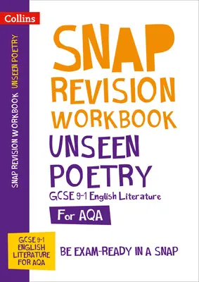 AQA Unseen Poetry Anthology Workbook - Ideális otthoni tanuláshoz, 2022-es és 2023-as vizsgákhoz - AQA Unseen Poetry Anthology Workbook - Ideal for Home Learning, 2022 and 2023 Exams