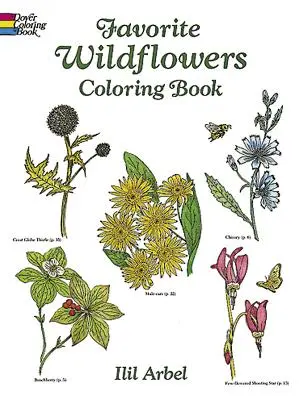 Kedvenc vadvirágok színezőkönyv - Favorite Wildflowers Coloring Book