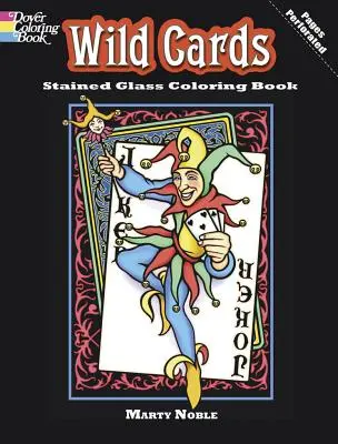 Wild Cards festett üveg színező könyv - Wild Cards Stained Glass Coloring Book