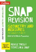 AQA GCSE 9-1 Maths Foundation Geometry and Measures (Papers 1, 2 & 3) Revision Guide - Ideális otthoni tanuláshoz, 2022-es és 2023-as vizsgákhoz. - AQA GCSE 9-1 Maths Foundation Geometry and Measures (Papers 1, 2 & 3) Revision Guide - Ideal for Home Learning, 2022 and 2023 Exams