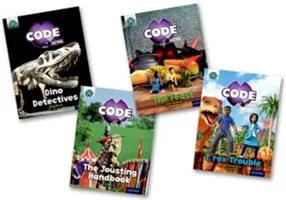 Project X CODE Extra: 7. szint: Castle Kingdom és Forbidden Valley, 4 db-os vegyes csomag - Project X CODE Extra: Turquoise Book Band, Oxford Level 7: Castle Kingdom and Forbidden Valley, Mixed Pack of 4