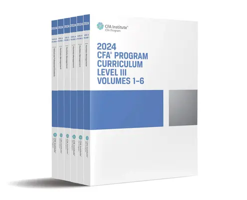 2024 Cfa Program Curriculum Level III dobozkészlet - 2024 Cfa Program Curriculum Level III Box Set